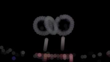 Firework blur lens seamless lighting backdrop. video
