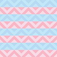 Pastel blue and pink vintage geometric pattern vector. vector