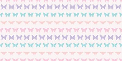 Butterfly silhouette seamless vector pattern background