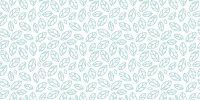 Green and white leaves geometric pattern vector background