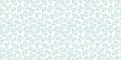 Green and white leaves geometric pattern vector background