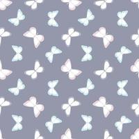 Vector butterfly cute seamless repeat pattern design background