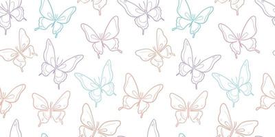 Butterfly vector pattern, repeat background