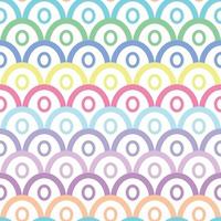 Colorful fish scale pattern, geometric repeat background. vector