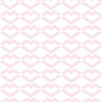 Pink and white hearts, geometric vector pattern, abstract repeat background