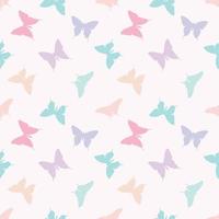 Colorful butterfly seamless repeat pattern vector. vector