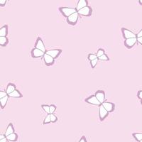 Vector butterfly cute seamless repeat pattern design background