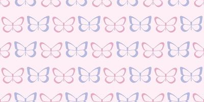 Butterfly seamless repeat pattern background vector