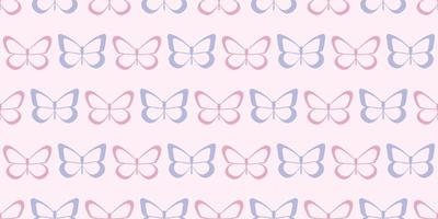 Butterfly seamless repeat pattern background vector