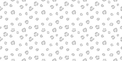 Cheetah seamless vector pattern background, grey and white