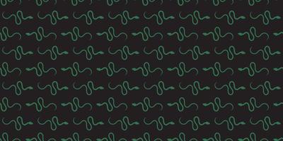 Black snake seamless repeat pattern background vector