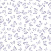 Butterfly seamless repeat pattern background vector