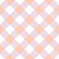 Pastel gingham plaid pattern, checkered repeat background vector