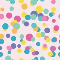 Cute colorful dot pattern, scattered dots, geometric abstract background, vector