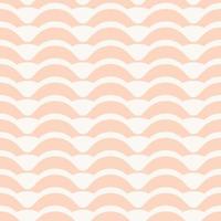 Peach stripes, pastel waves, geometric vector pattern, abstract repeat background