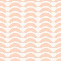 Peach stripes, pastel waves, geometric vector pattern, abstract repeat background