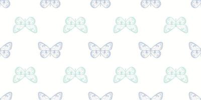 Fondo de patrón de repetición perfecta de mariposa vector