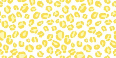 Cheetah seamless vector pattern background, yellow.