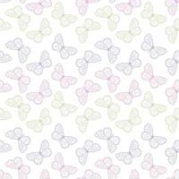 Vector butterfly cute seamless repeat pattern design background