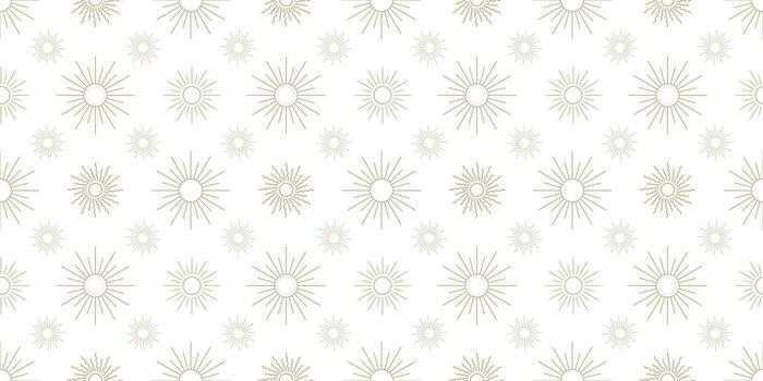 Sun vector pattern, seamless repeat tile