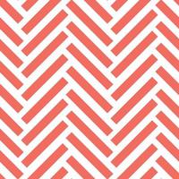 Chevron vector pattern, white and coral red geometric abstract background
