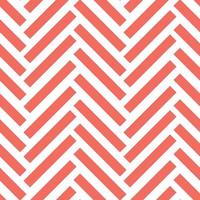 Chevron vector pattern, white and coral red geometric abstract background