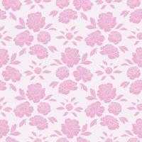 Pink peonies, peony floral repeat pattern vector background.