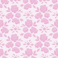 Pink peonies, peony floral repeat pattern vector background.