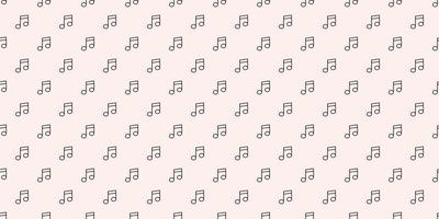 Music notes seamless pattern vector background