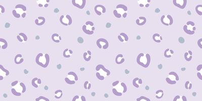 Fondo de patrón de vector transparente de guepardo, púrpura pastel