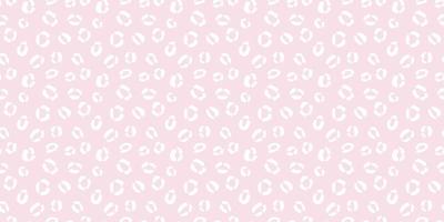 Pastel pink cheetah seamless repeat pattern vector background