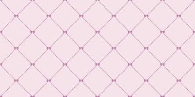 Bow seamless repeat pattern background. vector