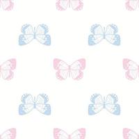 Fondo de patrón de repetición perfecta de mariposa vector