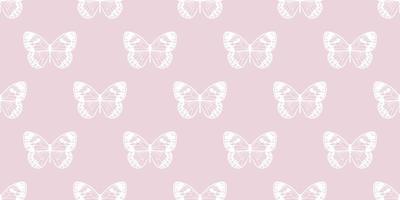 Butterfly seamless repeat pattern background vector