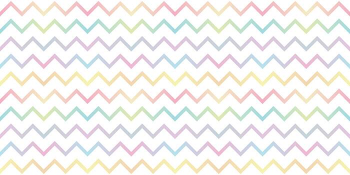 Colorful, gradient zigzag pattern, vector repeat