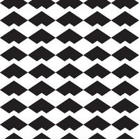 Black and white geometric vector pattern, abstract repeat background