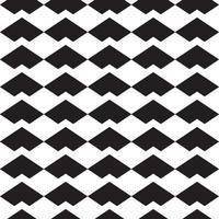 Black and white geometric vector pattern, abstract repeat background