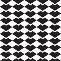 Black and white geometric vector pattern, abstract repeat background