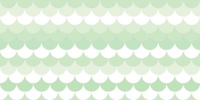 Green fish scale geometric seamless repeat pattern background vector