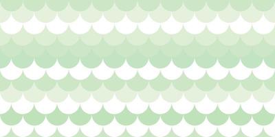 Green fish scale geometric seamless repeat pattern background vector