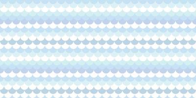 Blue fish scale geometric seamless repeat pattern background vector