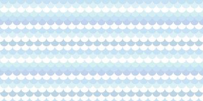 Blue fish scale geometric seamless repeat pattern background vector