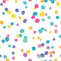 Colorful vector pattern, random scattered shapes, cute mosaic background
