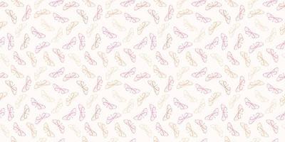Pastel pink butterfly seamless repeat background vector. vector