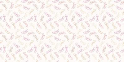 Pastel pink butterfly seamless repeat background vector. vector