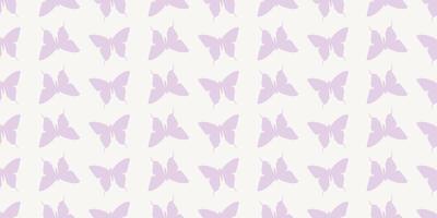 Butterfly silhouette seamless vector pattern background