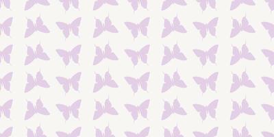 Butterfly silhouette seamless vector pattern background