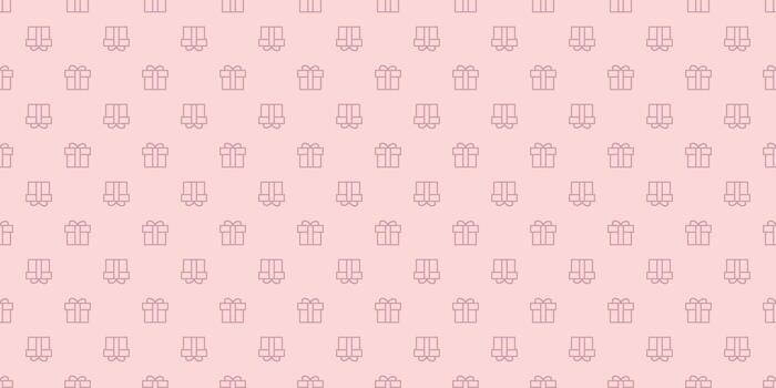 Cajas de regalo patrón de repetición perfecta antecedentes vectoriales vector