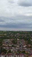 High Angle View of British Residential Homes at Luton Town of England UK video