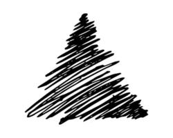 Sketch Scribble Smear Triangle. Hand drawn Pencil Scribble. Vector illustration.